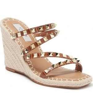 ISO ‼️- Steven New York Keina Wedge Sandal in Cognac Croc